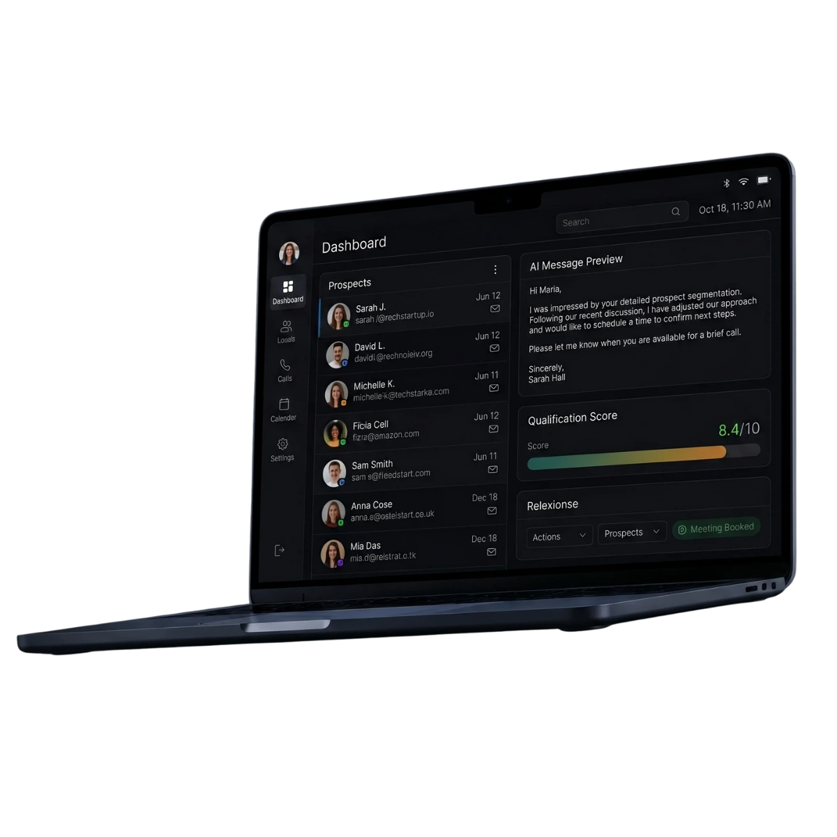 Silent Grid dashboard running on a MacBook